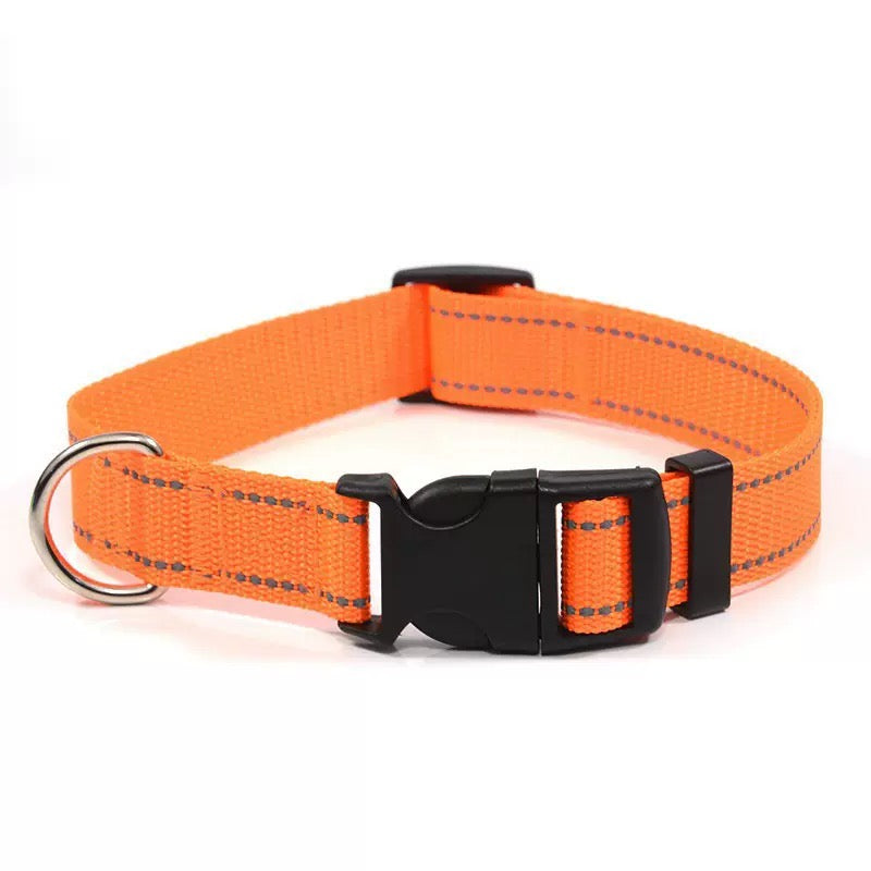012 adjustable reflective dog collar