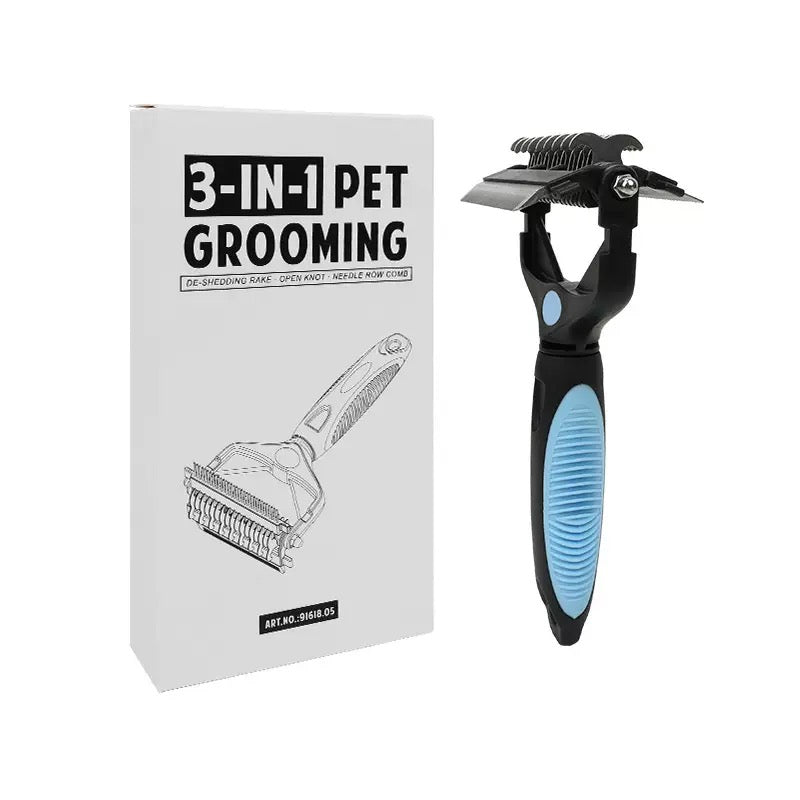 017 3-in-1 Pet Grooming Comb