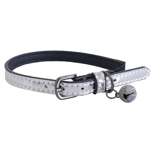 Elegant Rosewood Silver Cat Collar for Stylish Felines