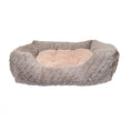 Chic Grey & Pink 40 Winks Dog Bed for Ultimate Comfort