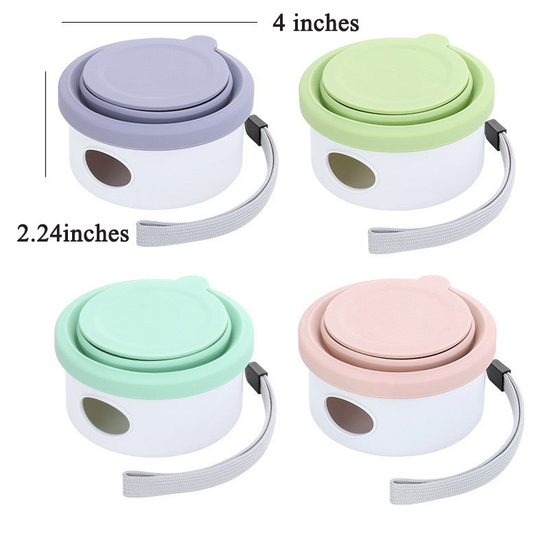 002 folding silicone pet bowl