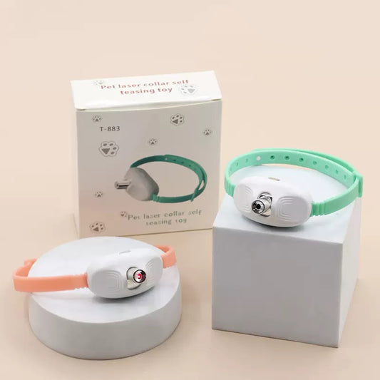 007 smart laser teasing cat collar