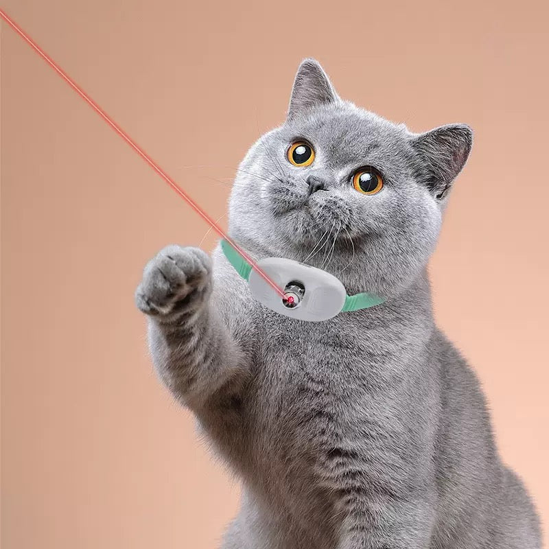 007 smart laser teasing cat collar