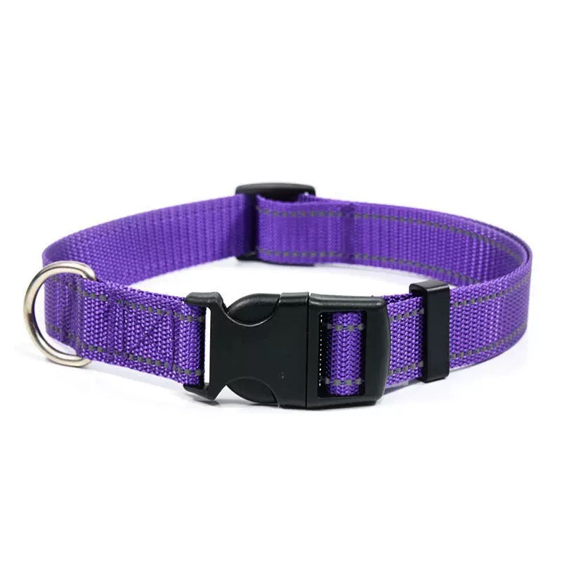 012 adjustable reflective dog collar