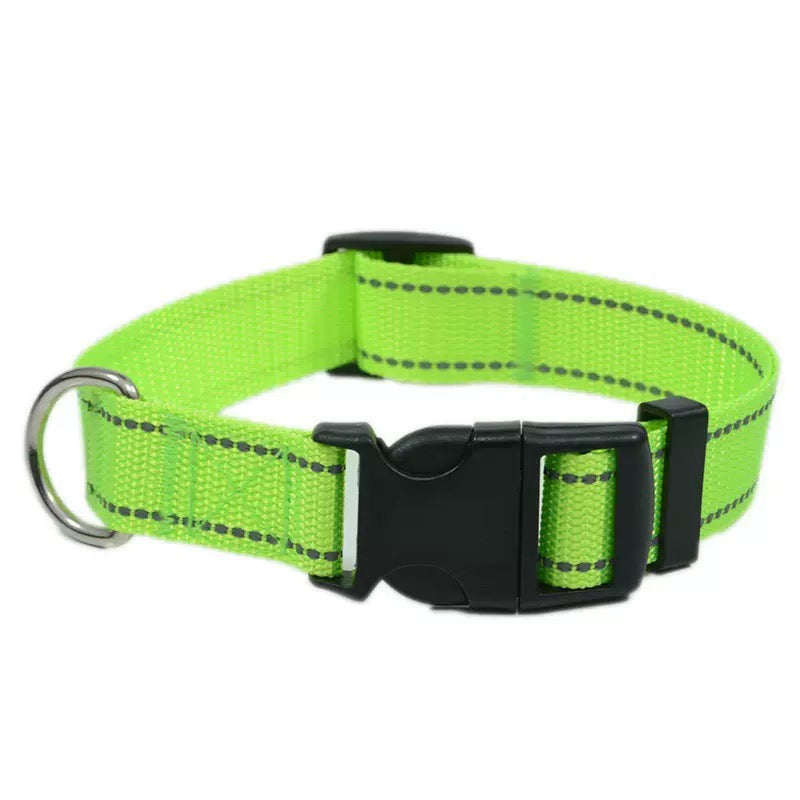 012 adjustable reflective dog collar