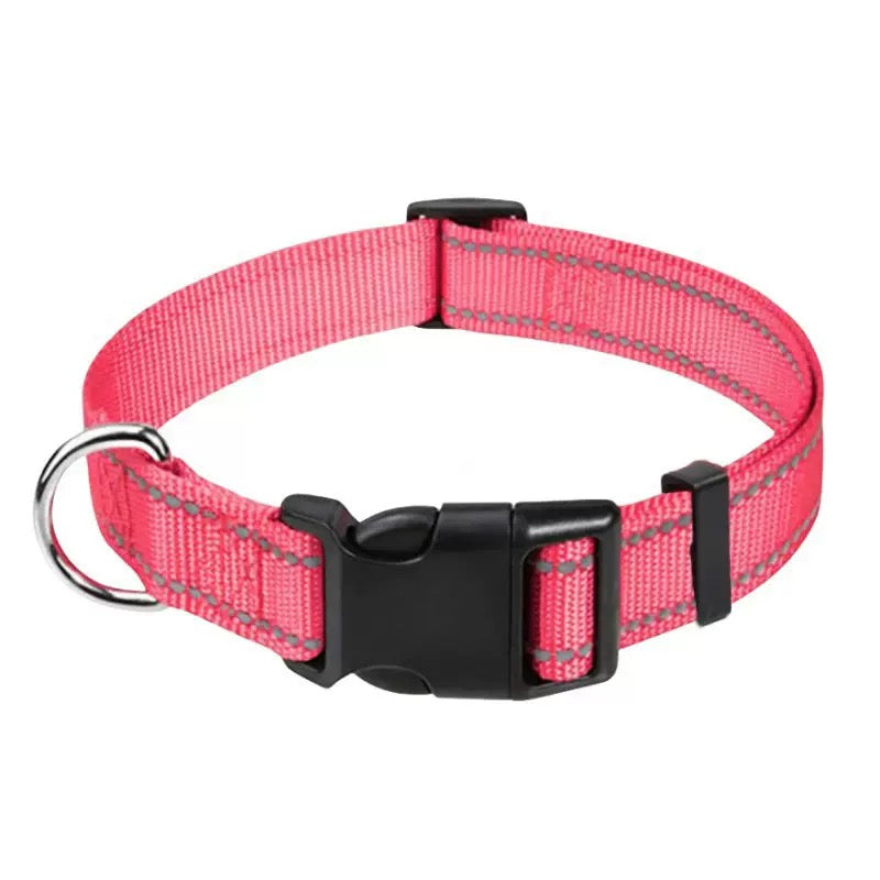 012 adjustable reflective dog collar