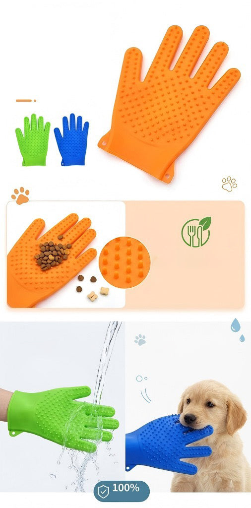 016 Double-sided Cat Grooming Glove