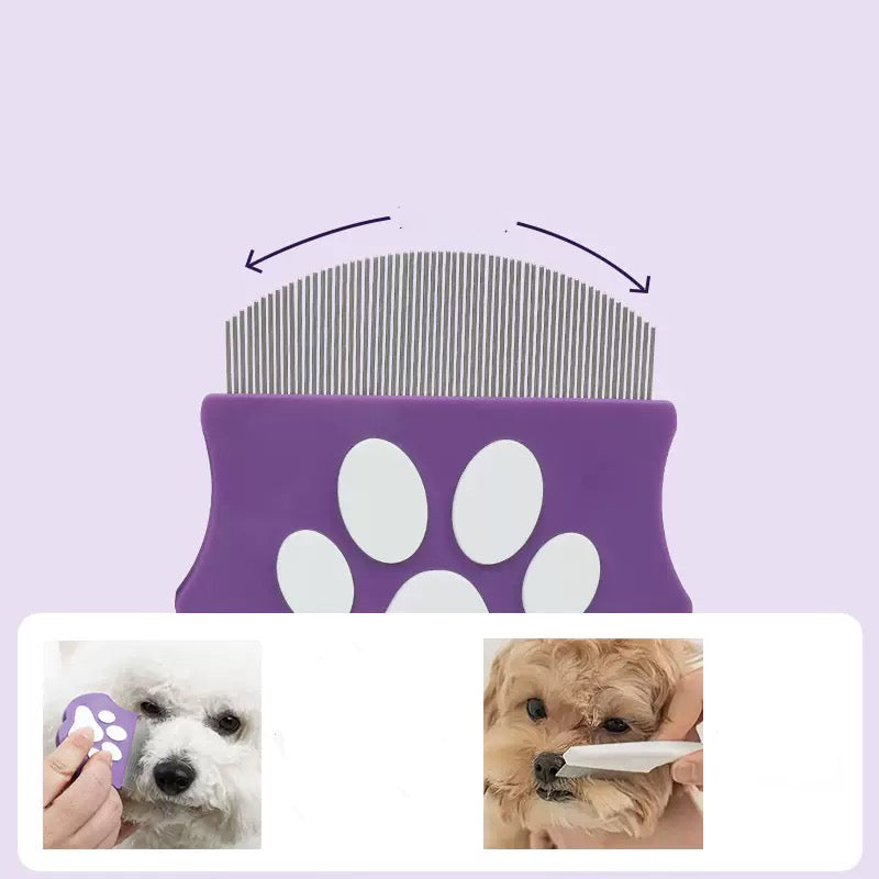 019 Pet Fine-Tooth Facial & Flea Comb