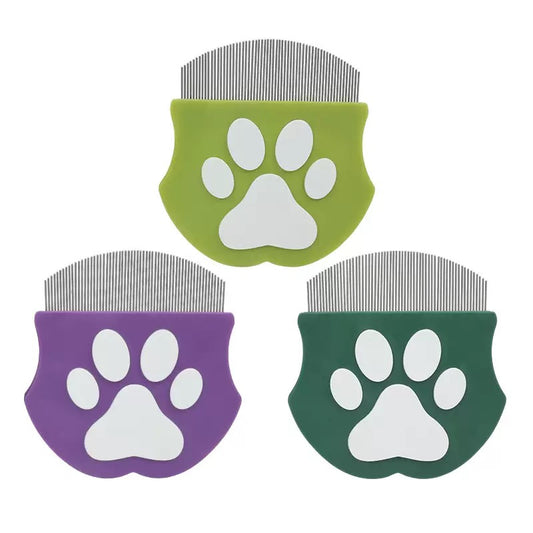 019 Pet Fine-Tooth Facial & Flea Comb