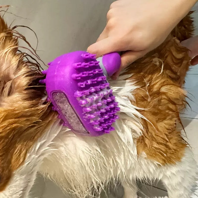 020 Silicone Pet Bath Massage Brush