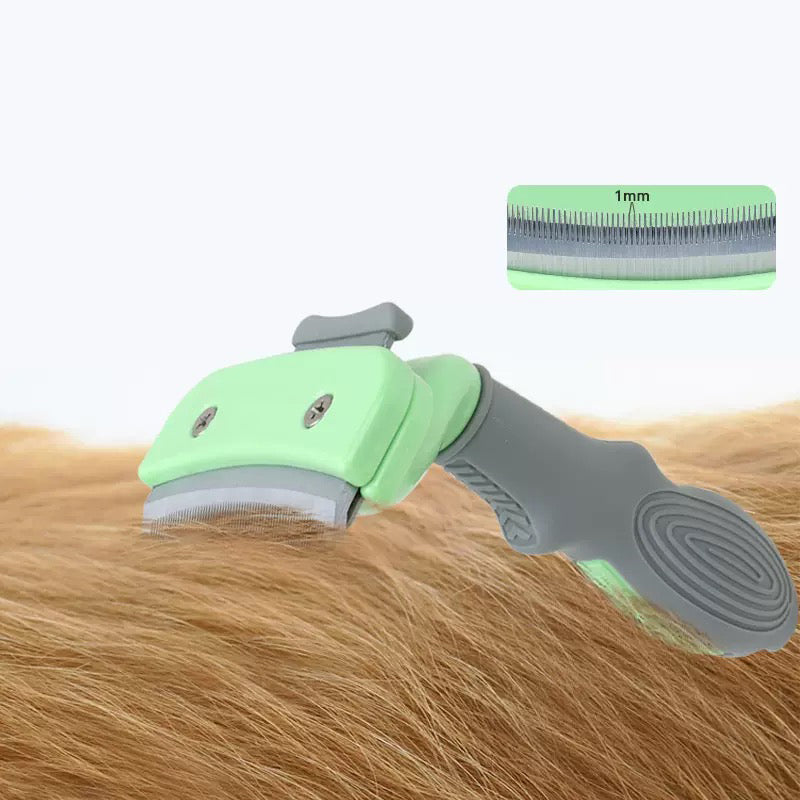 021 Curved Pet Deshedding Grooming Comb