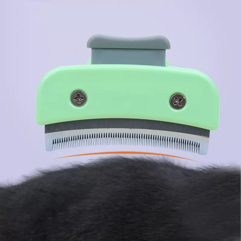021 Curved Pet Deshedding Grooming Comb
