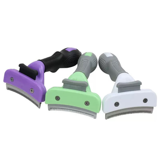 021 Curved Pet Deshedding Grooming Comb