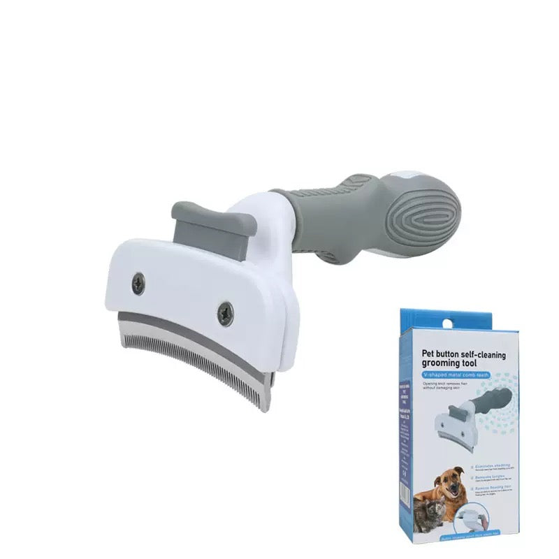021 Curved Pet Deshedding Grooming Comb