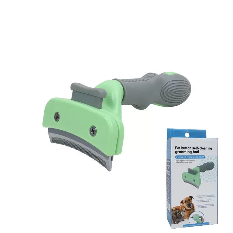 021 Curved Pet Deshedding Grooming Comb