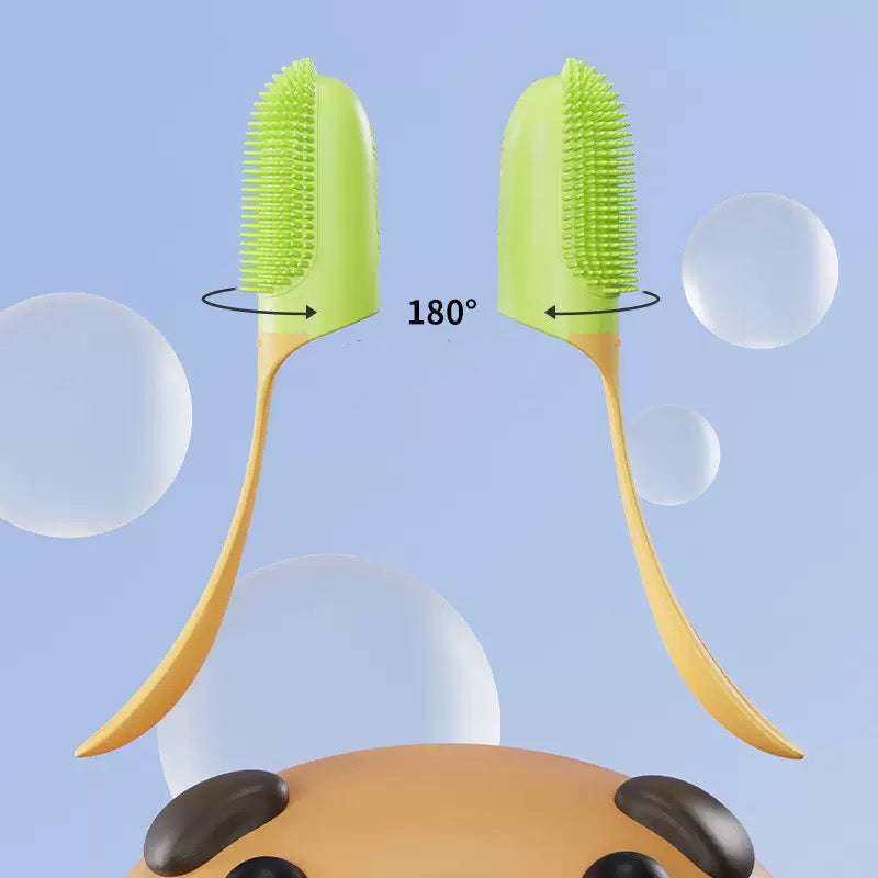 024 Plastic Pet Finger Toothbrush Sleeve