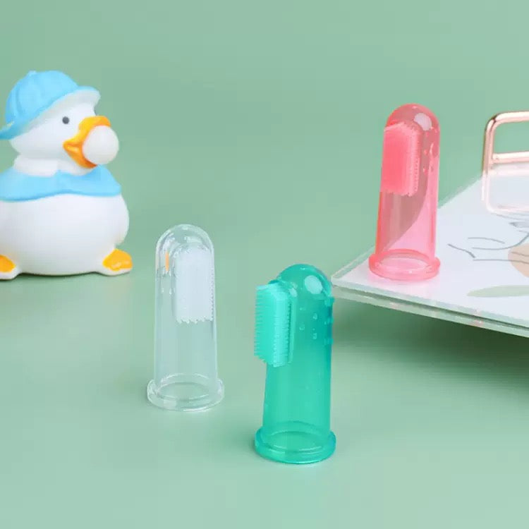 025 Liquid Silicone Pet Finger Toothbrush Set