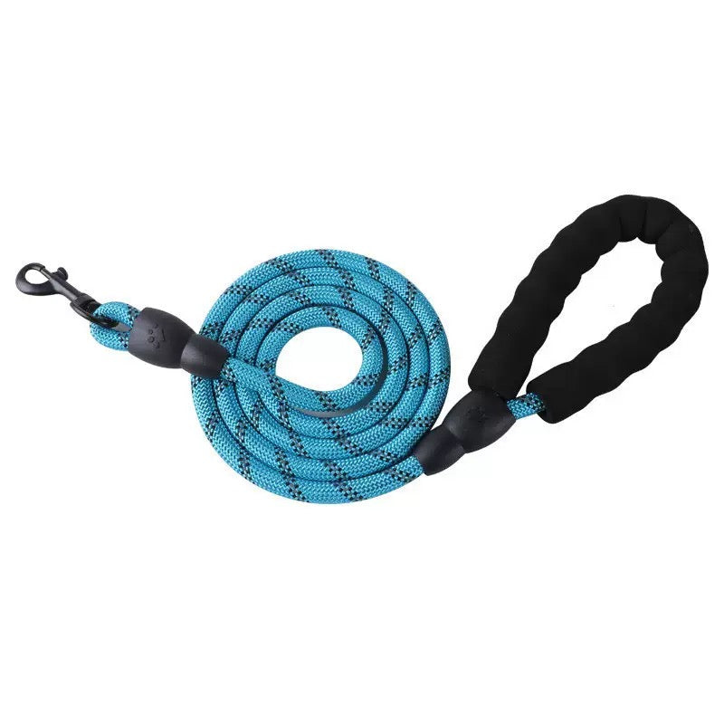 037 reflective nylon round dog leash