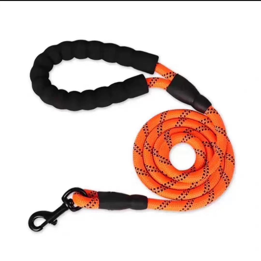 037 reflective nylon round dog leash