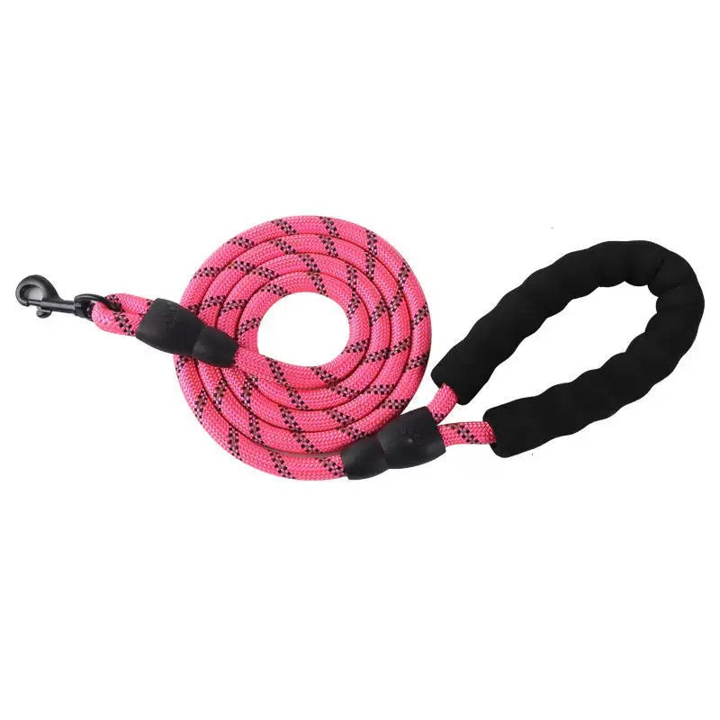 037 reflective nylon round dog leash
