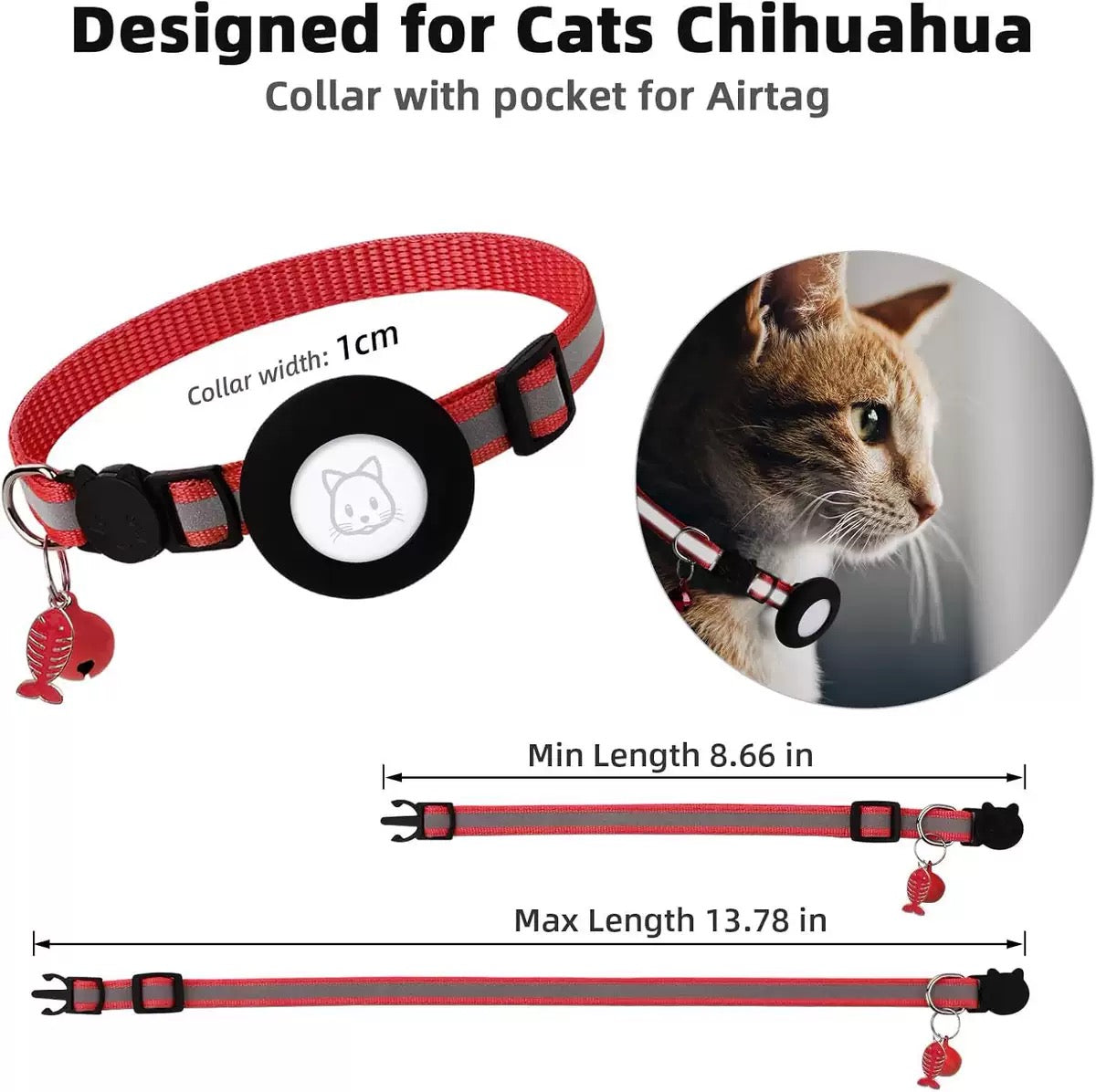 038 reflective cat collar