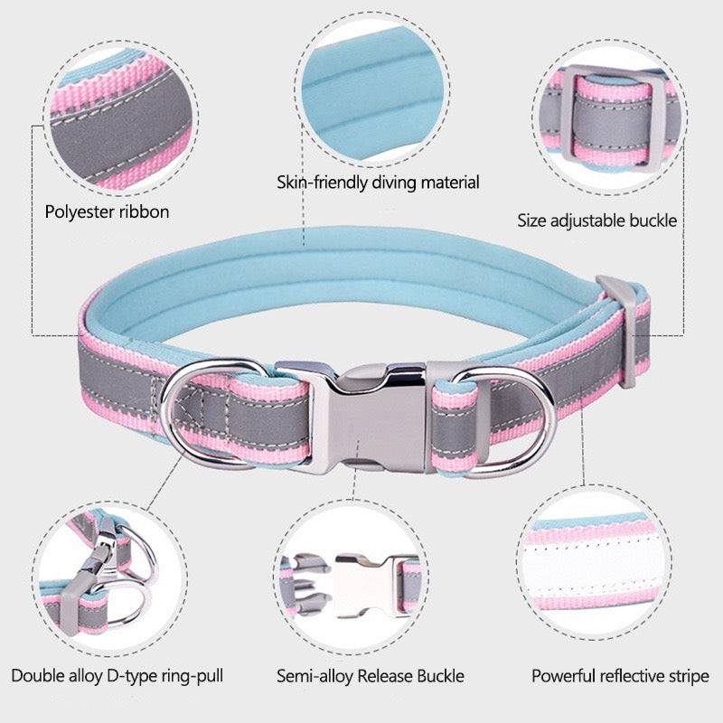 040 reflective dog collar
