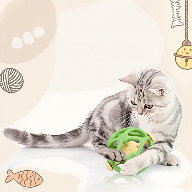 046 Silicone Soccer Bell Pet Ball Toy