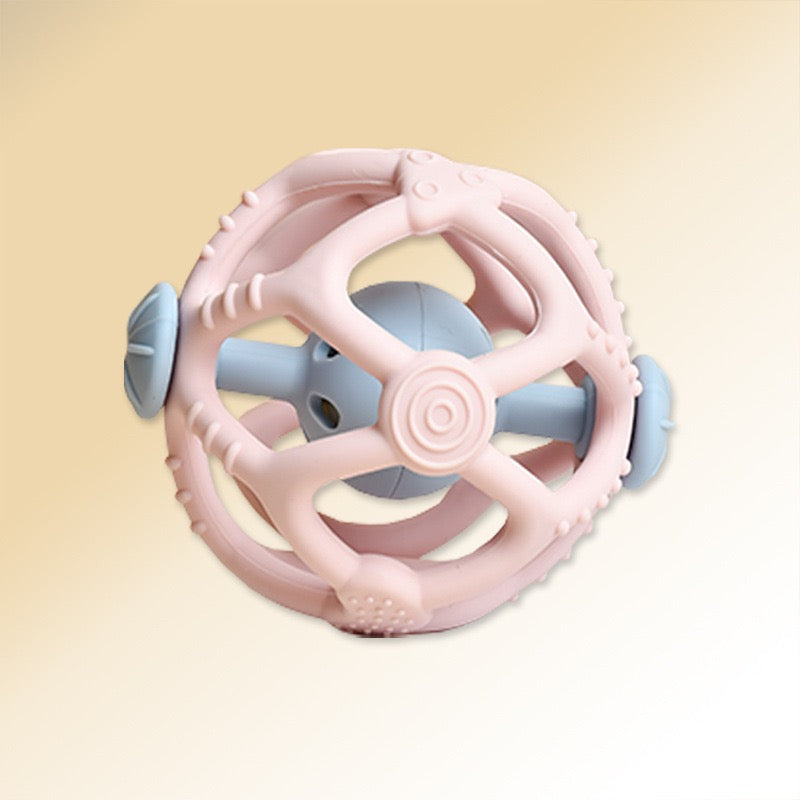 046 Silicone Soccer Bell Pet Ball Toy