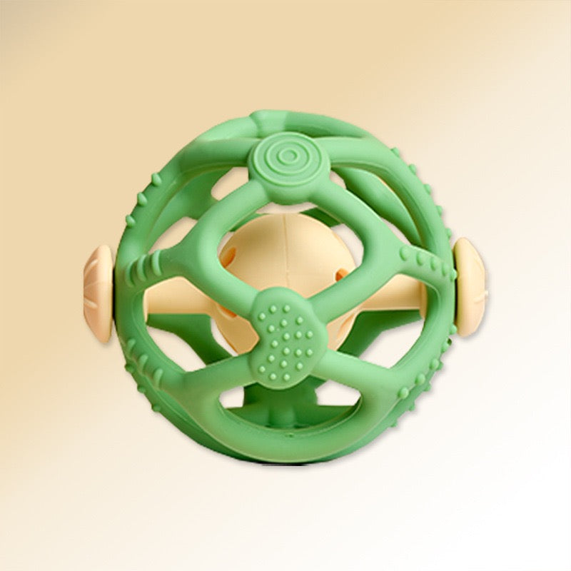 046 Silicone Soccer Bell Pet Ball Toy