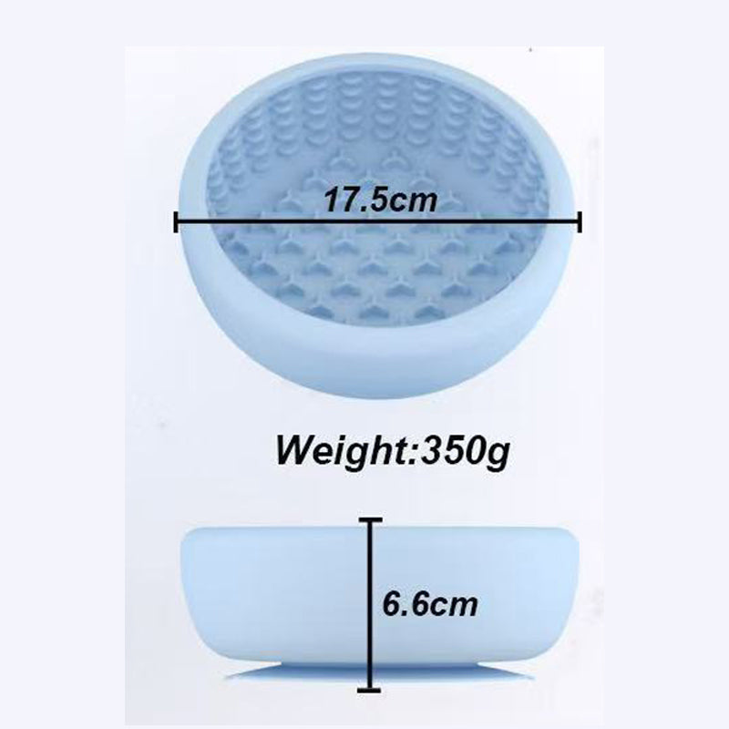 048 Large-Capacity Silicone Slow Feeder Dog Bowl