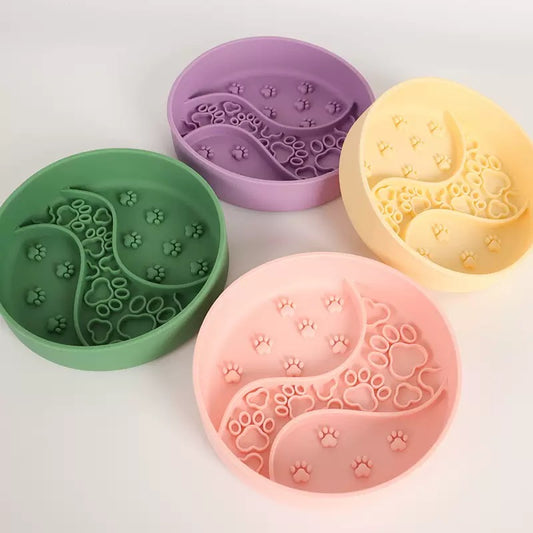 049 Silicone Pet Slow Feeder Lick Bowl