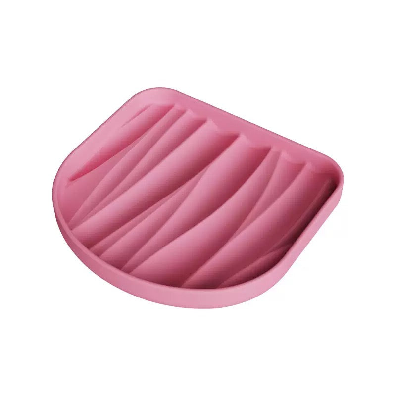 051 Neck-protect Elevated Silicone Slow Feeder Pet Bowl for Dogs & Cats