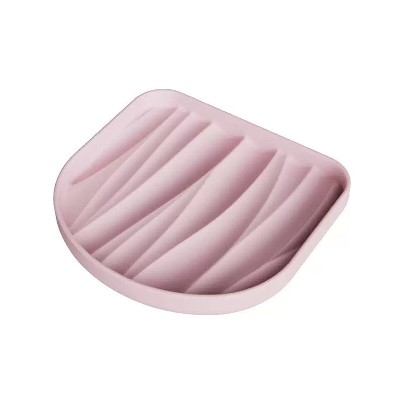 051 Neck-protect Elevated Silicone Slow Feeder Pet Bowl for Dogs & Cats