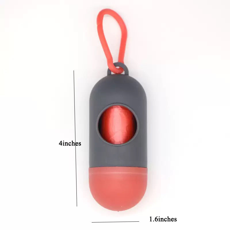 071 Capsule-shaped Pet Waste Bag Dispenser without bags