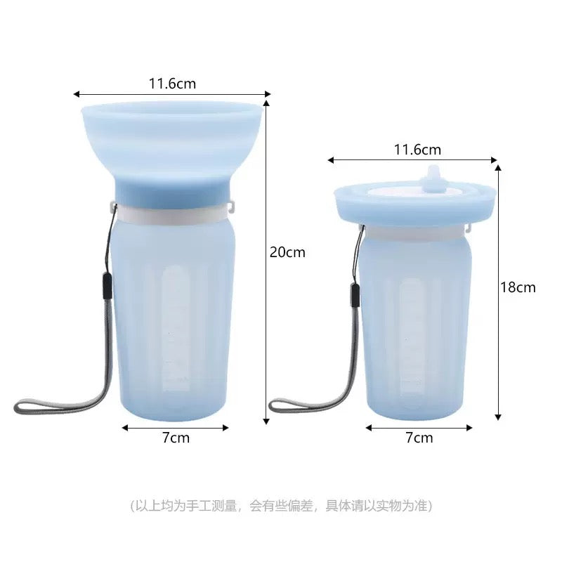 074 Foldable Silicone Pet Water Bottle