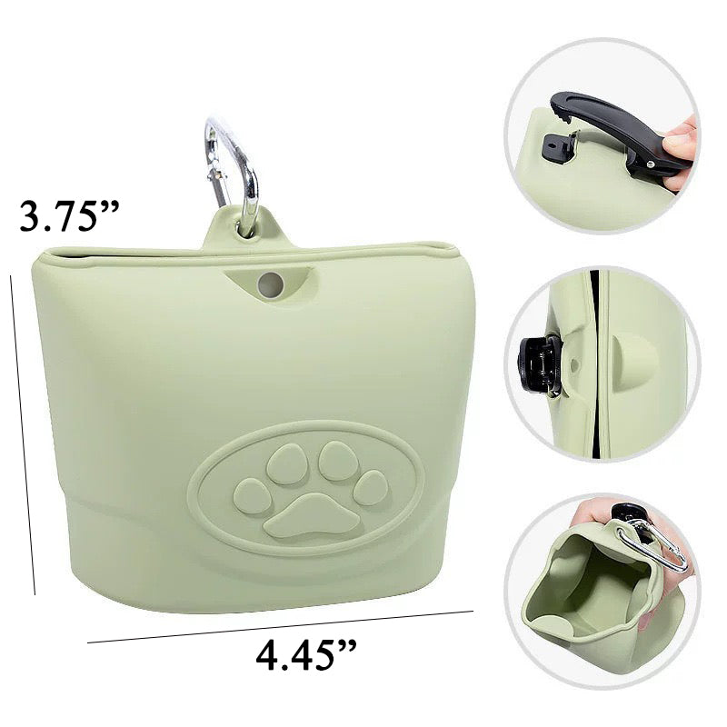 075 Portable Silicone Dog Training Waist Pouch