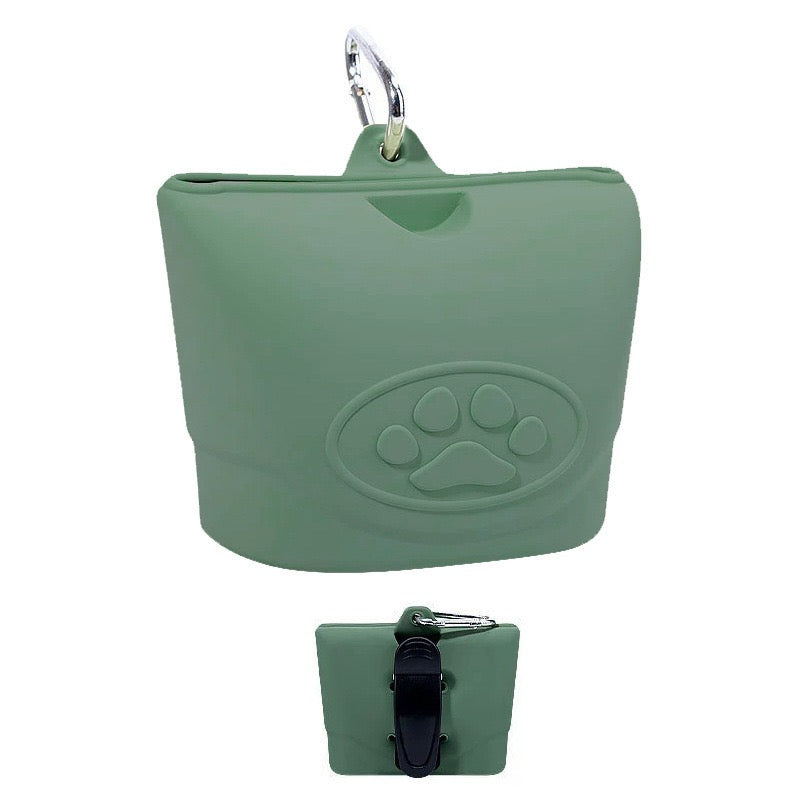075 Portable Silicone Dog Training Waist Pouch