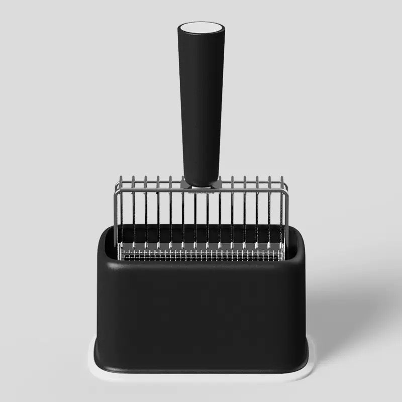 079 Stainless Steel Cat Litter Scoop Set with Detachable Base