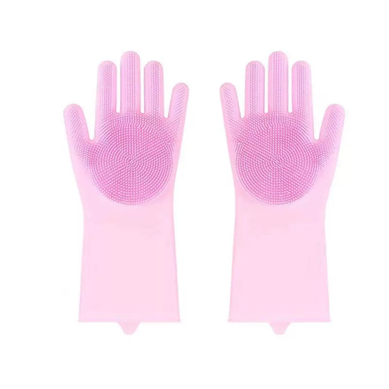 081 Silicone Pet Bathing Glove Massager