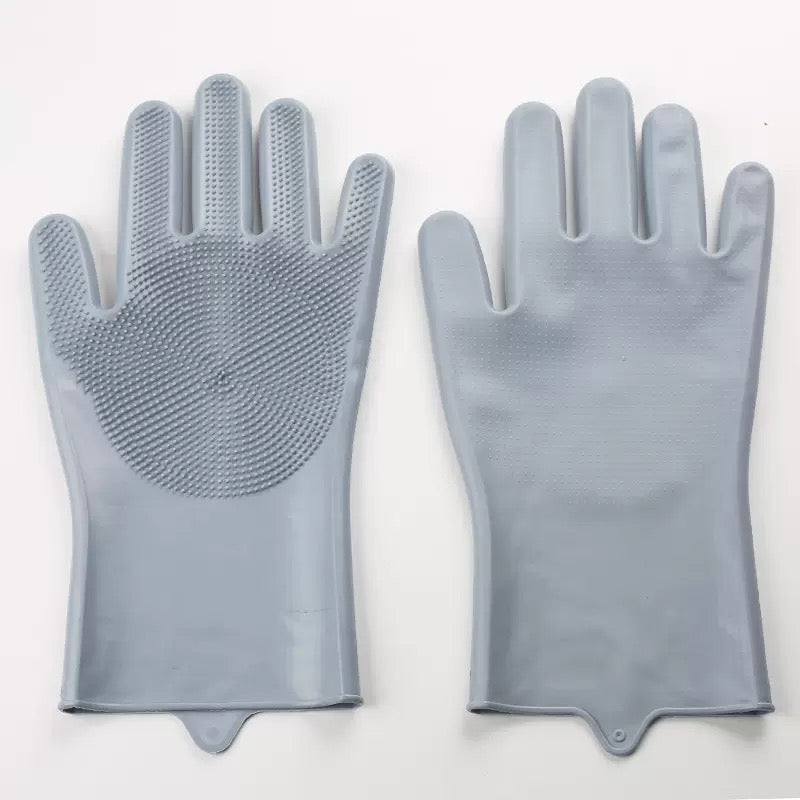 081 Silicone Pet Bathing Glove Massager