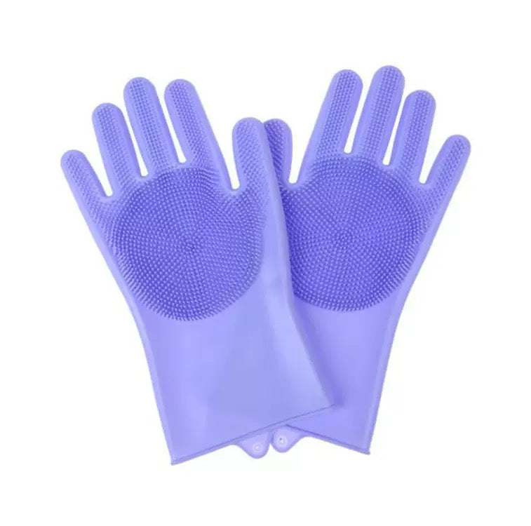 081 Silicone Pet Bathing Glove Massager