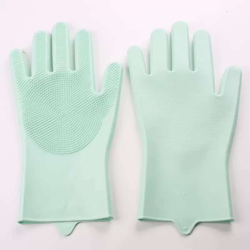 081 Silicone Pet Bathing Glove Massager