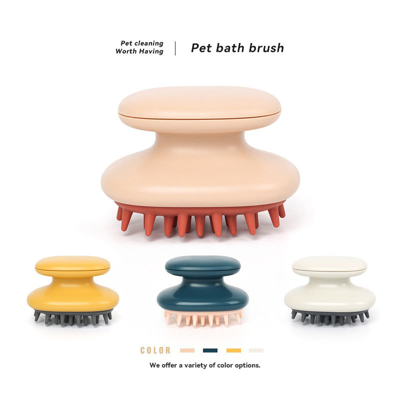 082 Pet Bath Massage Brush for Dogs & Cats