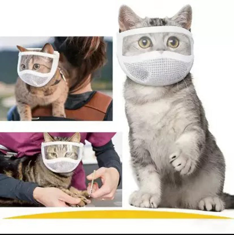 084 Transparent Anti-Bite Cat Mask