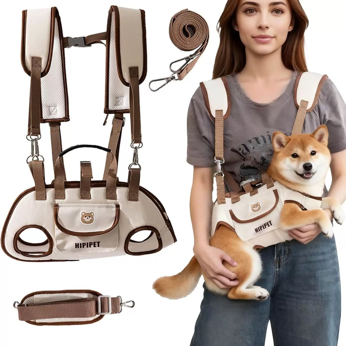 089 Multi-Way Breathable Pet Carrier Backpack