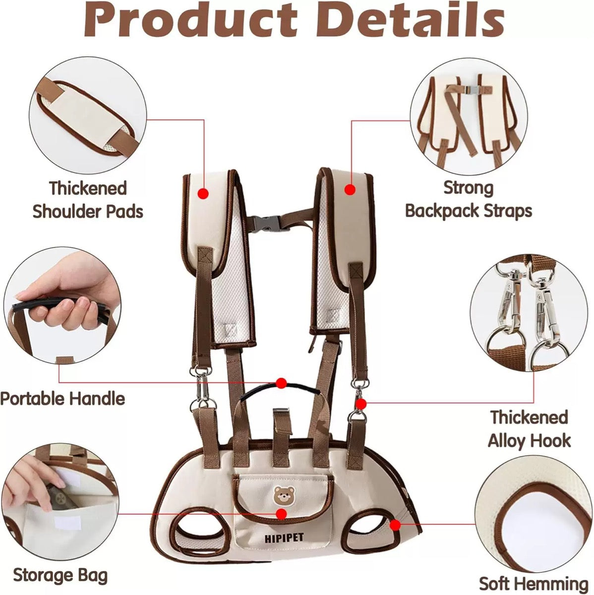 089 Multi-Way Breathable Pet Carrier Backpack