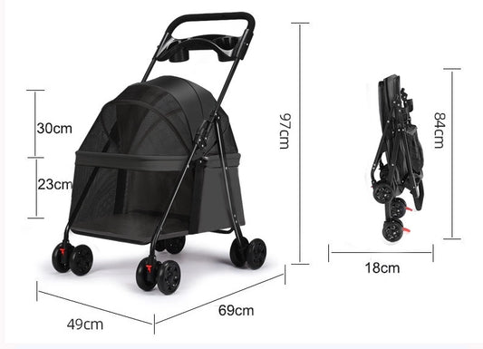 #091201 Foldable Pet Stroller