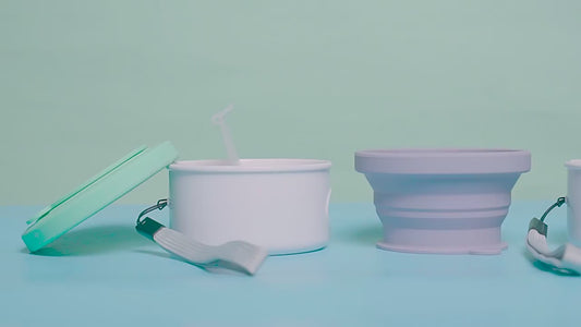 002 folding silicone pet bowl