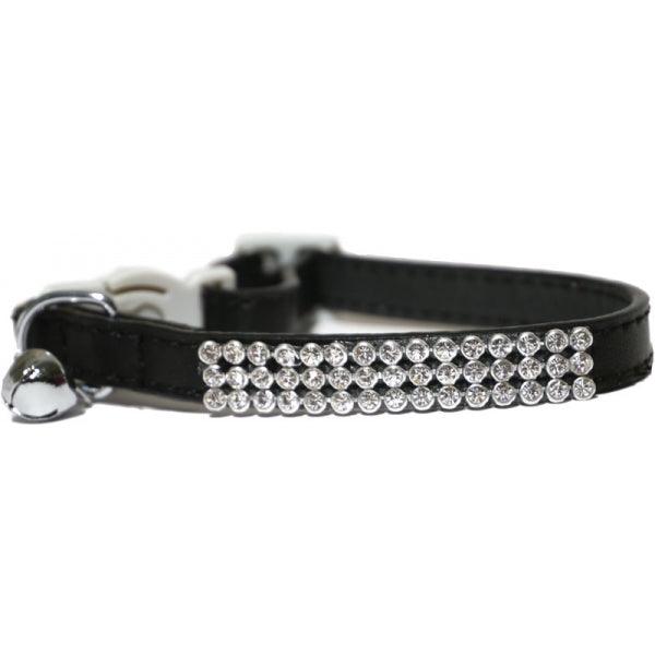 Elegant Rosewood Cat Collar with Sparkling Diamante Accents